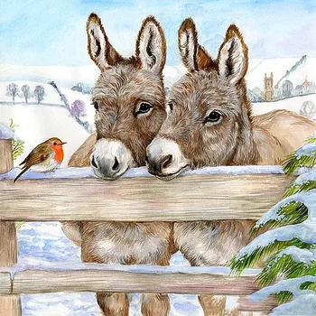 

Full Square/Round Drill 5DIY Diamond Painting "Animal Cartoon donkey" 3D Patterns Rhinestones Embroidery Cross Stitch Home Decor