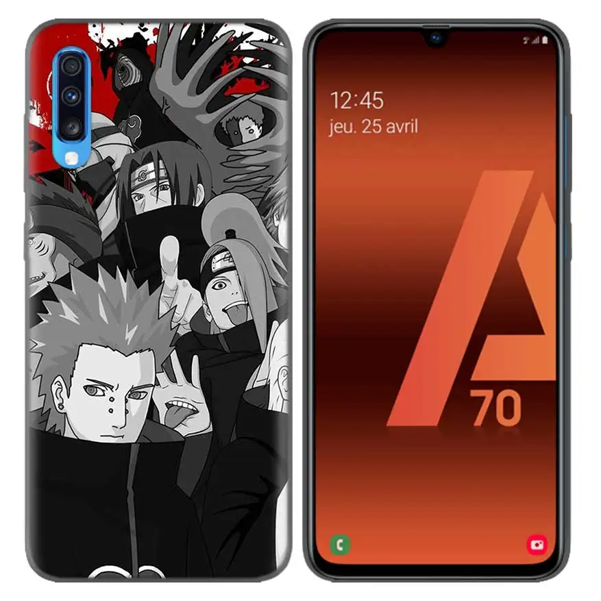 Anime Naruto Akatsuki Pattern Protective Case Capa for Samsung Galaxy A10 A20 A30 A40 A50 A60 A70 A80 A20e A6 A8 A7 A9 Plus - Цвет: 08