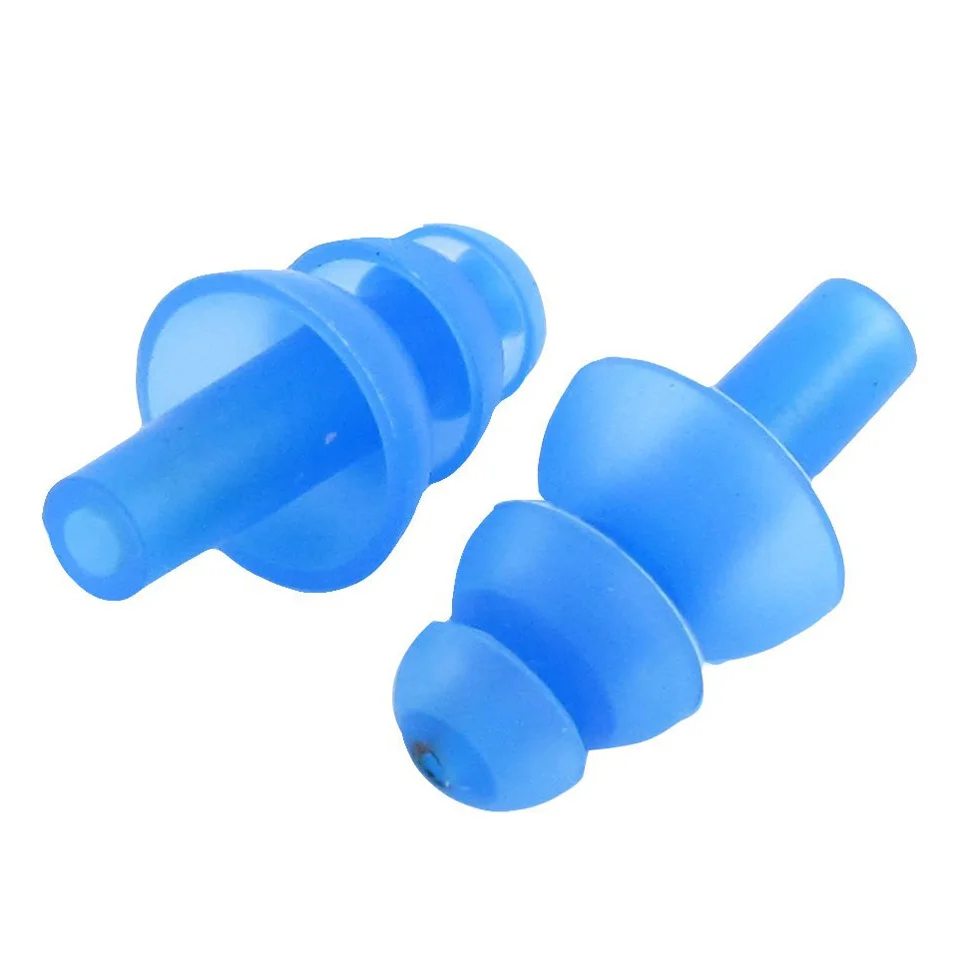 

SZ-LGFM-Pair Swimming Dive Flexible Silicone Ear Plugs Earplug Blue