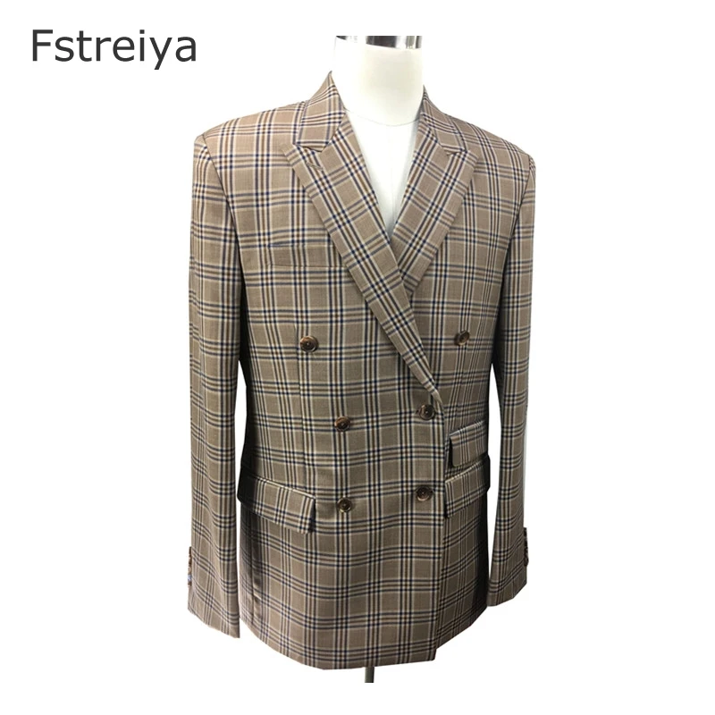 Custom Made men double breasted suit with pants customized mens clothing for wedding costume homme mens slim fit 150's wool suit Custom Made men double breasted suit with pants customized mens clothing for wedding costume homme mens slim fit 150's wool suit