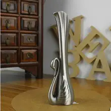 Европейские классические маленький размер Лебедь Шап металлический ваза украшения дома аксессуары Desktop ваза для украшения дома hp035