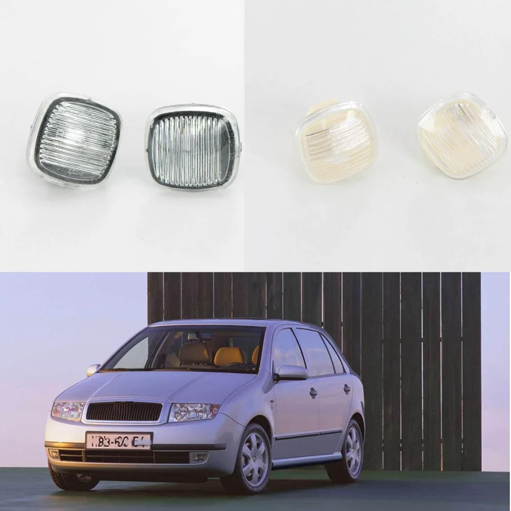 

For Skoda Fabia MK1 1999 2000 2001 2002 2003 2004 Car-Styling Side Marker Turn Signal Light Lamp Repeater