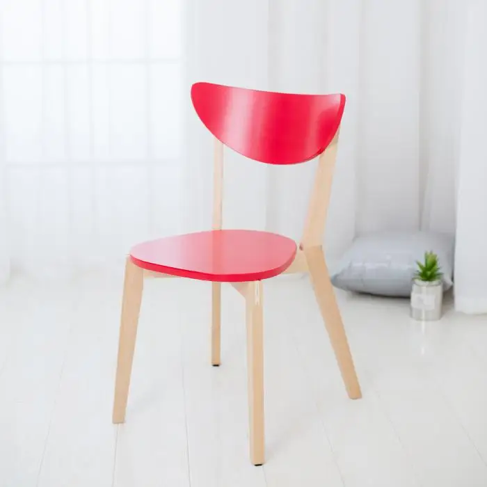 Скандинавская цельная древесина обеденный спинка кресла компьютерный стул современные минималистский взрослых домашний стул для столовой - Цвет: Color 3