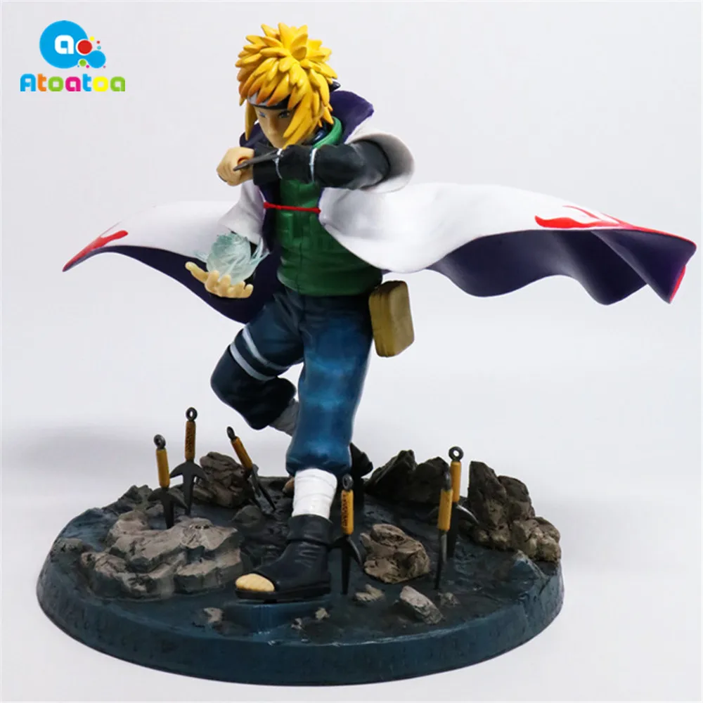 

22cm Japaneses Anime NARUTO Shippuden Action Figure Namikaze Minato Pvc Collection Model Figurine Toys doll toys gifts
