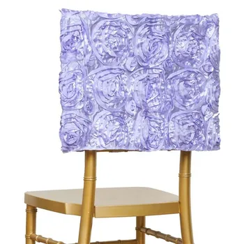 

Marious Brand 100pcs Top sale 30*45cm rosette Floral wedding chair hood spandex chair decoration free shipping