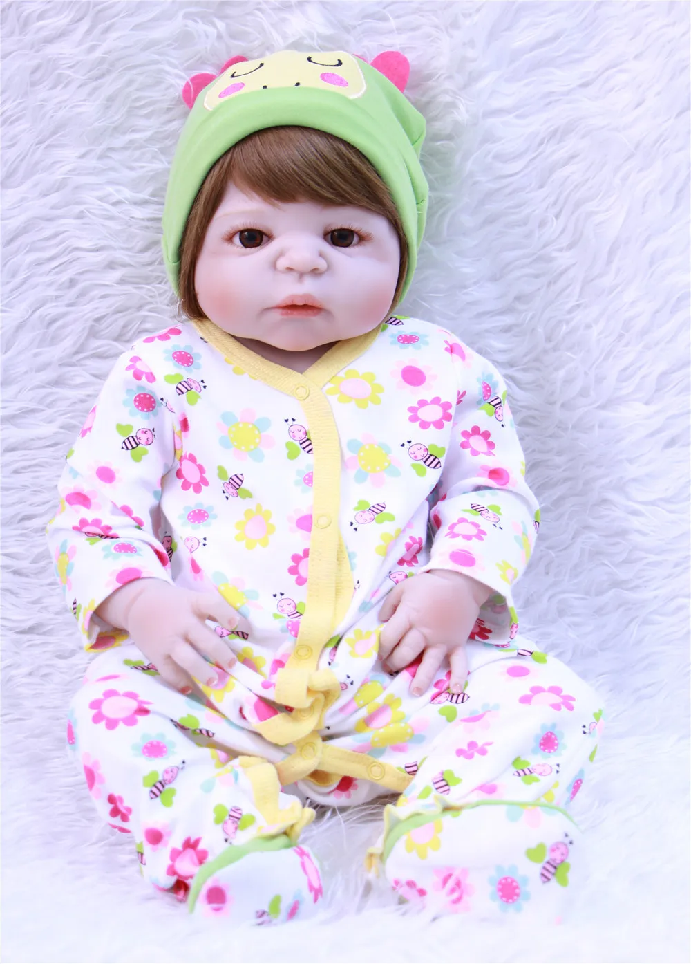 Boneca reborn npk Dolls полностью силиконовая кукла baby girl Кукла Bebes realista детский подарок