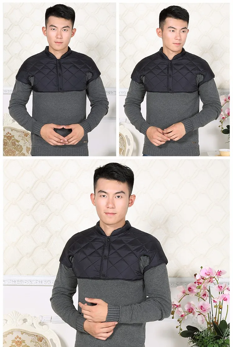 Woman Quilted Puffer Shoulder Padded Vest Red Dark Blue Ultrashort Padded Waistvest Warm Stand Collar Bolero Gilet Autumn Winter (19)
