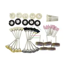 50pc Assorted Arasives Rotary Tool Grinder Accessories Set for Dremel 4000 Grinder Grinding Sanding Polishing Flap Wheel