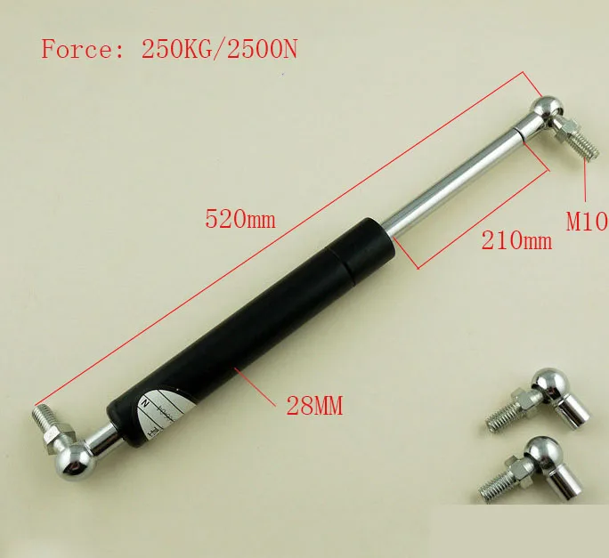 210mm Stroke as you need Force Auto Gas Spring Damper Ball Gas Strut Shock Spring Lift Prop Automotive M10 Gas Spring 520mm 210mm Stroke as you need Force Auto Gas Spring Damper Ball Gas Strut Shock Spring Lift Prop Automotive M10 Gas Spring 520mm