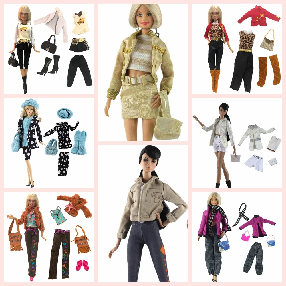 

NK One Set Doll outfit Leisure Dress Suit Fashional Design Handmade Party Outfit For Barbie Doll Accessories 01 JJ TZ