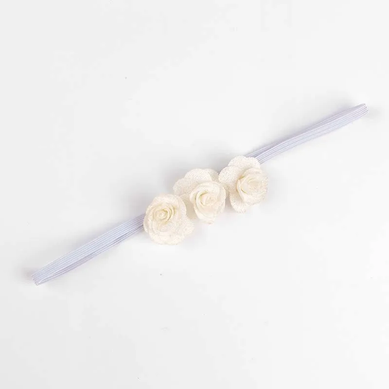 Fashion Chic Mini Rose Flower Baby Girl Headband Artificial Rose Flowers Headwear Hair Accessories Photography props baby headband