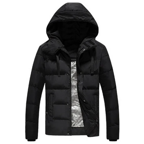 LoClimb, L-5XL, USB, куртка с подогревом, мужская, зимняя, теплая, ветровка, для походов, термальная, водонепроницаемая, куртка, Мужское пальто, куртки для улицы, AM361 - Цвет: black