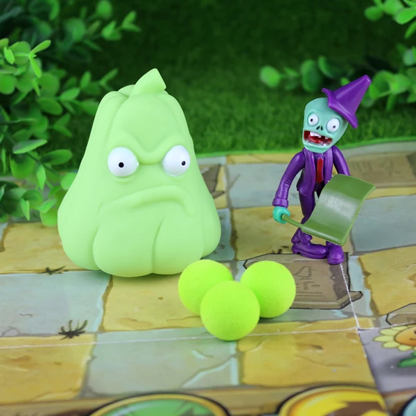 28 шт. новая игра PVZ Растения против Зомби Peashooter ПВХ фигурка игрушки в виде персонажа из аниме фигурка горох Подсолнух Дыня 10 см