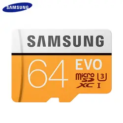 100% Оригинальные карта памяти Samsung 32 GB SDHC 64 GB 128 GB 256 GB SDXC высокое Скорость Class 10 UHS-1 EVO Micro SD карты памяти