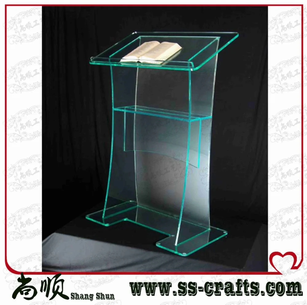 Бесплатная доставка, простая элегантная акриловая кафедра, лектор Бесплатная доставка, простая элегантная акриловая кафедра, лектор