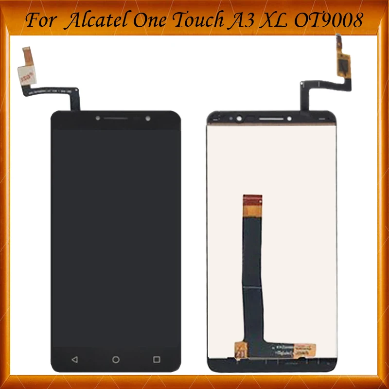 Черный белый цвет 6 0 дюймов для Alcatel One Touch A3 XL 9008 9008X 9008D OT9008 ЖК-дисплей + сенсорный