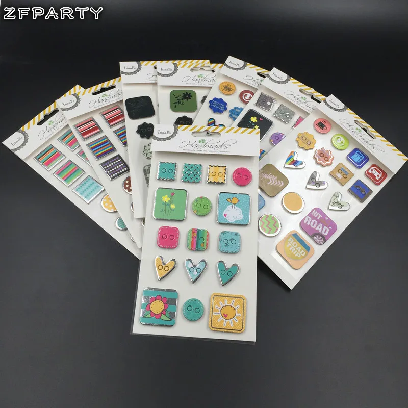 Новые красочные бумажные наклейки ZFPARTY для скрапбукинга DIY ремесла фотоальбом