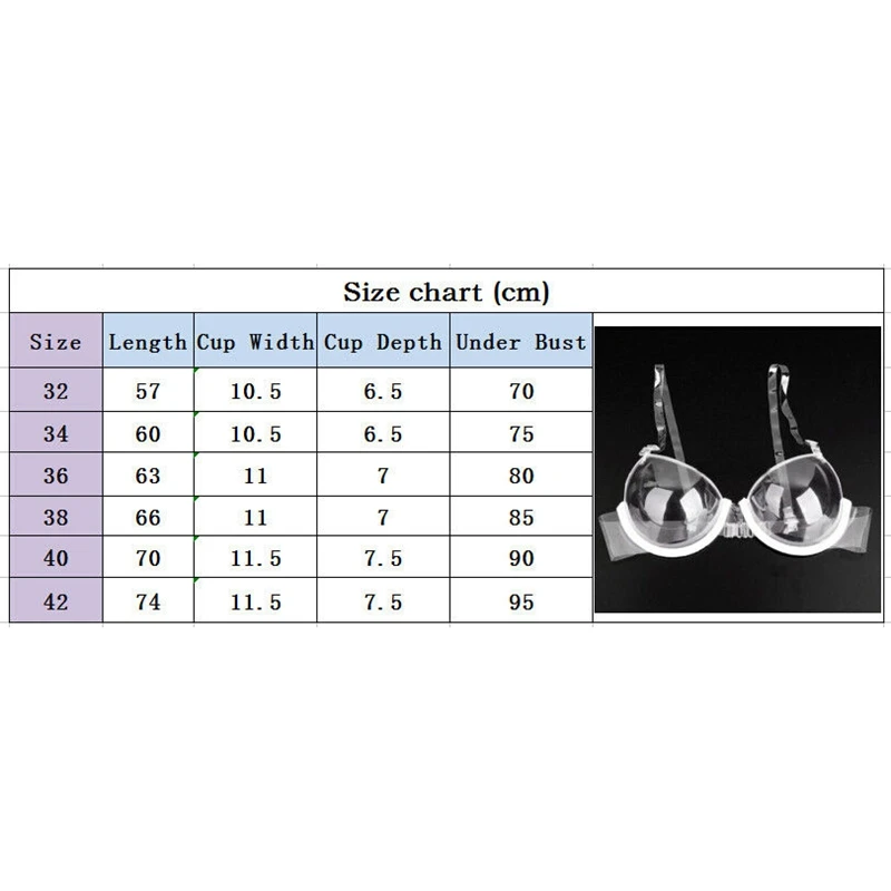 Сексуальный прозрачный бюстгальтер пуш-ап с чашечками 3/4 в стиле хип-хоп, панк, невидимая верхняя одежда, бюстгальтеры, топы