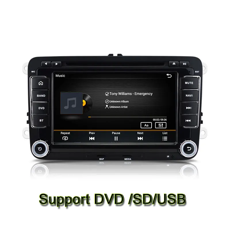 Автомобильный DVD плеер 2 Din 8 дюймов HD для VW POLO русская версия hechbeg s201goda без