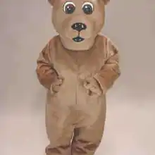 Коричневый маскот Медведь Костюм школьные вечерние сценические рекламные маскоты костюм маскота Карнавальная вечеринка, Забавный костюм SW503