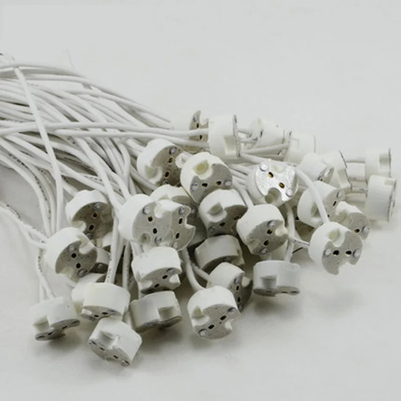 

5pcs MR16/MR11/gu5.3/g4//gu10 wire cable base socket lamp holder socket base adapter Wire Connector for spotlights
