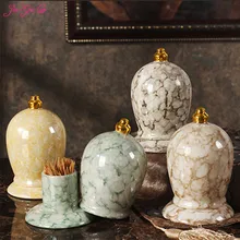 Цзя-GUI Luo Керамика классический Европейский творческий зубочистка коробка зубочистку банку дома гостиная обеденный стол украшения подарки