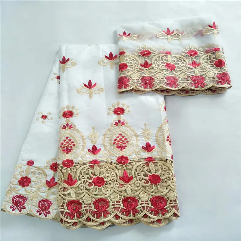 

Bazin riche fabric embroidered 5 yards African net lace fabric 2 yards high quality royal Bazin riche getzner for clot KY072052
