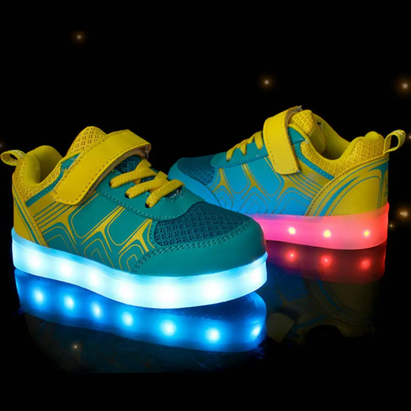2017-New-Fashion-Kids-Sneakers-LED-Luminous-USB-Rechargeable-Child-Breathable-Boys-Girls-Casual-Shoes-with-lights-Size-2537-4