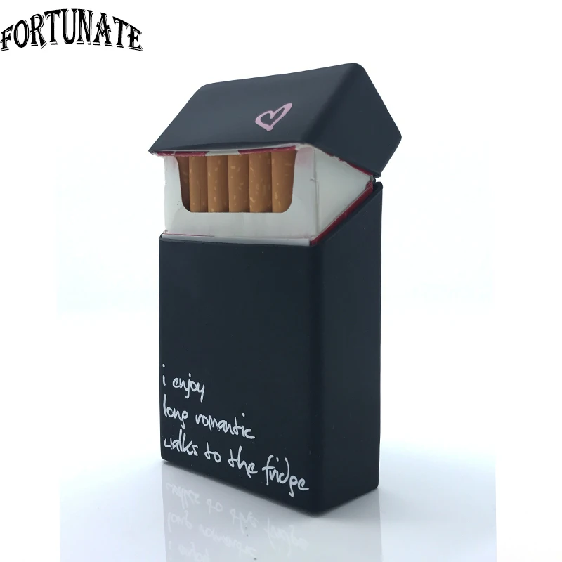 Holds 20 Cigarettes , Long Hugs Silicone Cigarette Case Cover Elastic