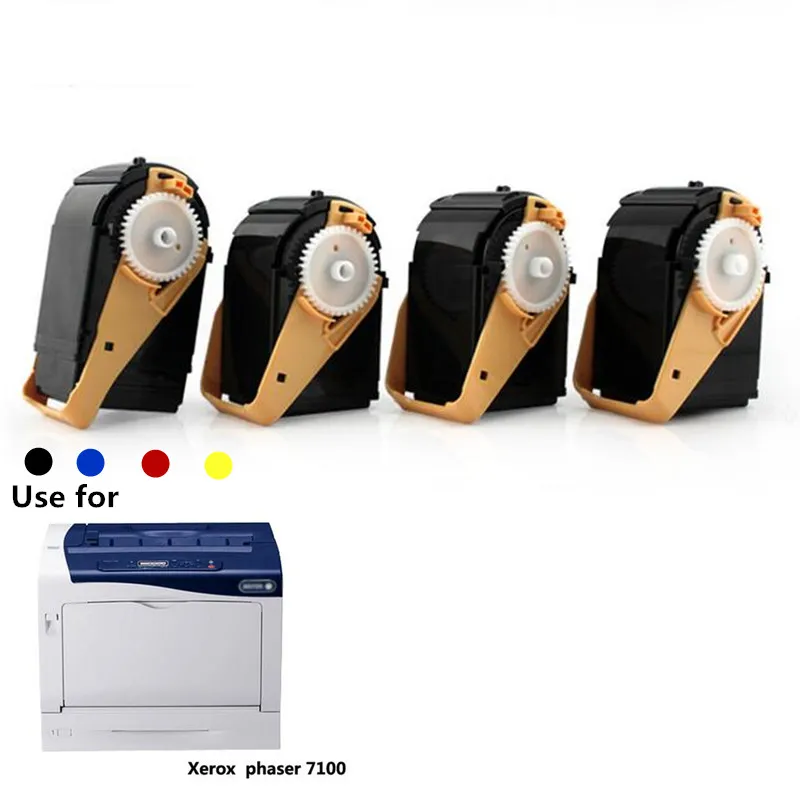 

Popular in Europe Toner Cartridges For Xerox Phaser 7100 7100N 7100DN KCMY Free shipping same original print colors