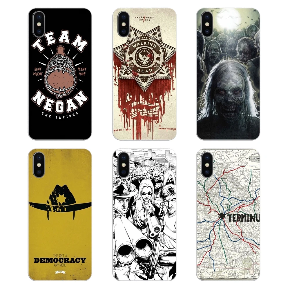 Camiseta Negan The Walking Dead TV Cover For iPhone XS Max XR X 4 4S 5 5S 5C SE 6 6S 7 8 Plus Samsung Galaxy J1 J3 J5 J7 A3 A5 |