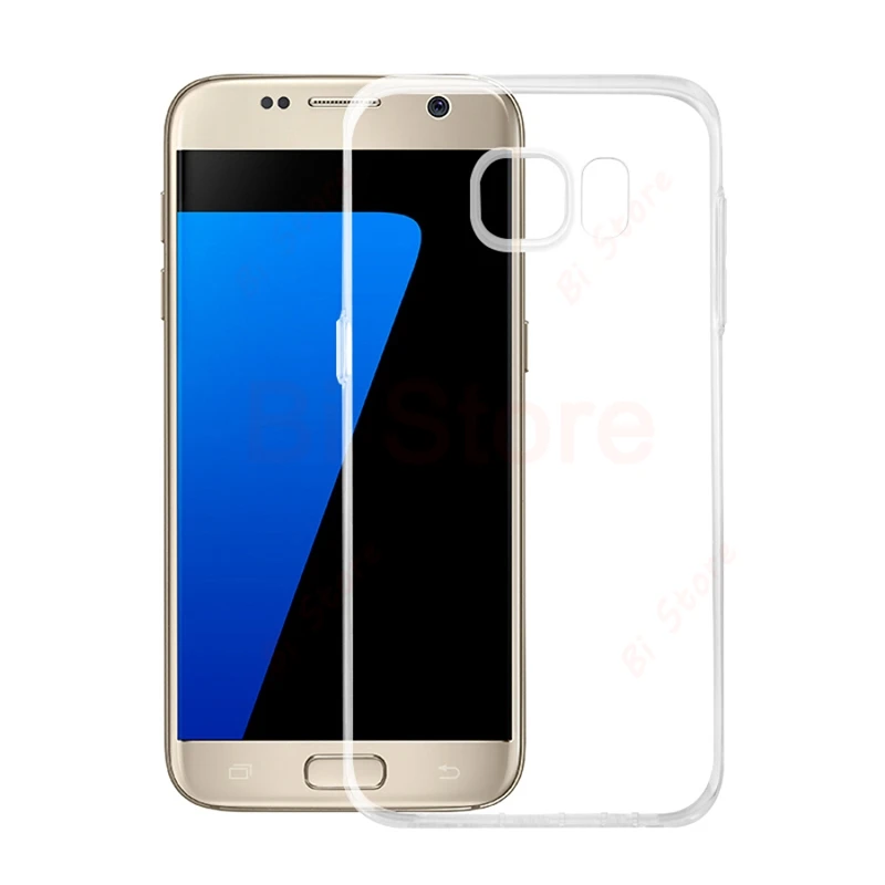 

Transparent Gel Case Cover Soft TPU Silicone Clear Cases Back Cover For Samsung Galaxy S6 S7 Edge S8 S9 Plus Note 8 9
