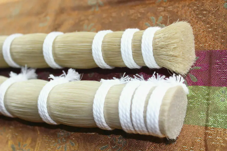 

250 g high quality White Mongolian Horse Hair in bulk Violin Bow hair 95 cm