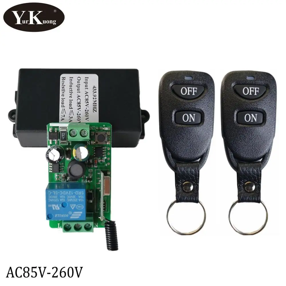 433 315 удаленных Управление переключатель AC 110 V 220 240 85 V-260 свет лампы светодиодный