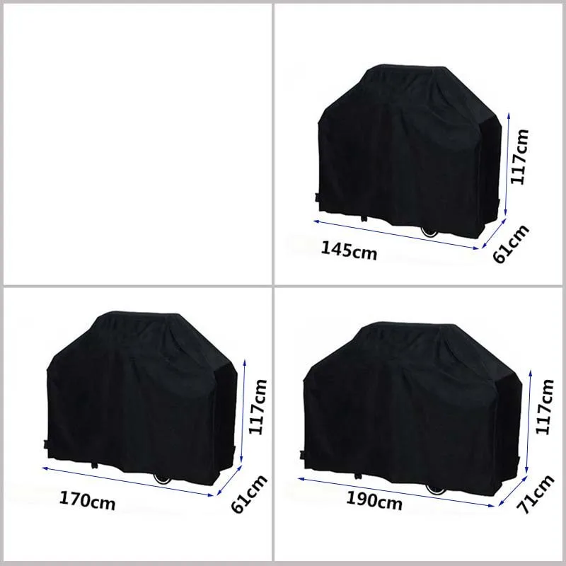 Waterproof Outdoor Oven BBQ Rain Cover Garden Furnace Case Stove Shade Sun Rain Shield for Grill