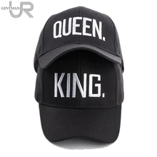 Лидер продаж, бейсбольная кепка KING QUEEN для мужчин и женщин, Кепка с козырьком для влюбленных пар, кепка для папы в стиле хип-хоп, уличная Спортивная Кепка Дальнобойщика, хороший подарок