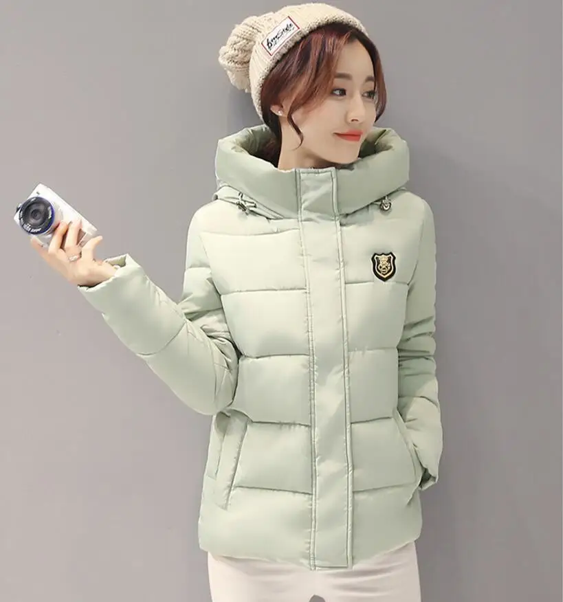 2017 New Women Winter Jacket Hooded Thickening Super warm Short Coat