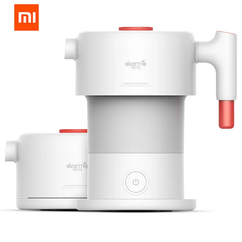 Xiaomi Mijia Deerma 0.6L складной портативный чайник для воды ручной Электрический колба для воды горшок автоматическое отключение защита проводной чайник