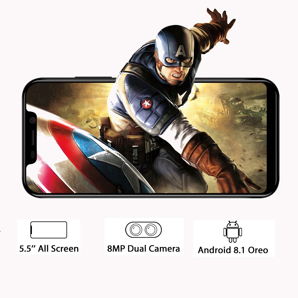 Blackview оригинальный A30 2 ГБ + 16 19:9 &quotсмартфон 5 полный экран MTK6580A четырехъядерный