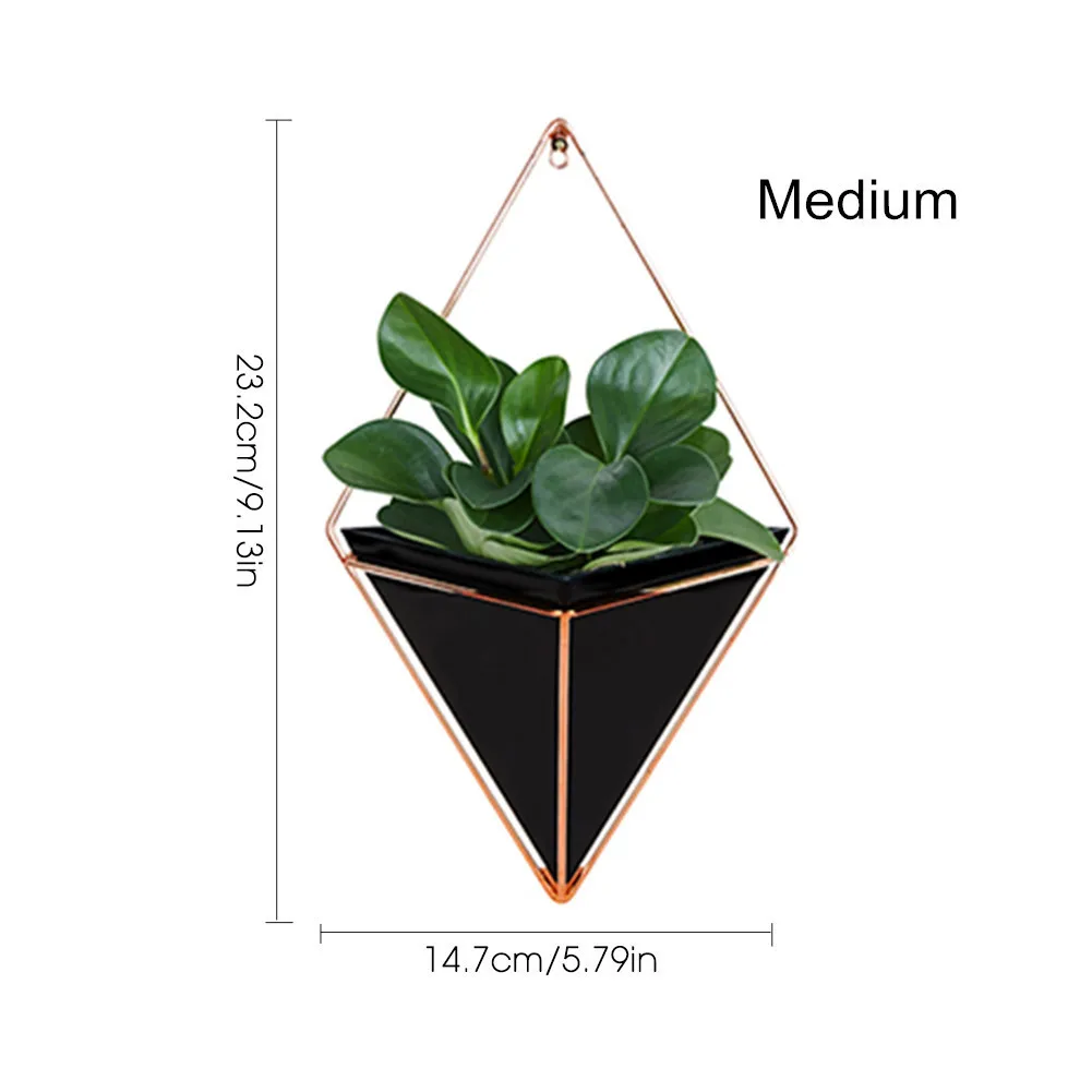 Настенный висячий контейнер, стеллаж для хранения, домашнее инновационное внутреннее украшение для гостиной, декор для сада, геометрический суккуленты, горшок для растений