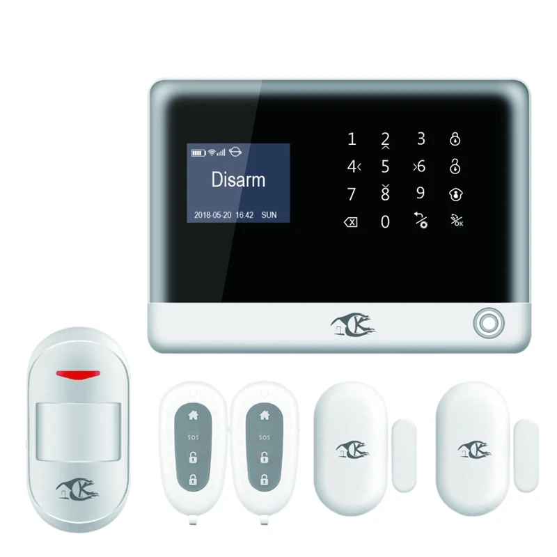 

SMARSECUR Wireless 433Mhz GSM Alarm System Security Home Wireless Support Russian/English/Spanish PressKeyboard