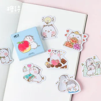 

Cute Sticker Cartoon Animal Hamster Baby Child Sticker Decorative Album Diary Mobile Scrapbook Sticker Diy Stationery