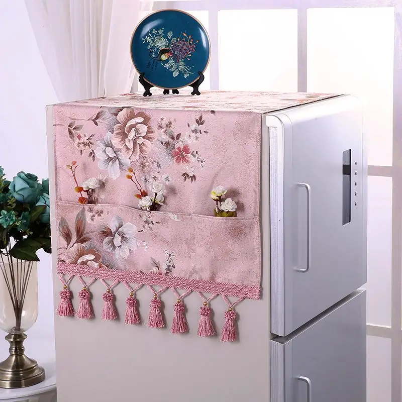 Европейский роскошный однодверный холодильник полотенце для двухдверного холодильника крышка Пылезащитная крышка барабан чехол для стиральной машины - Цвет: as picture