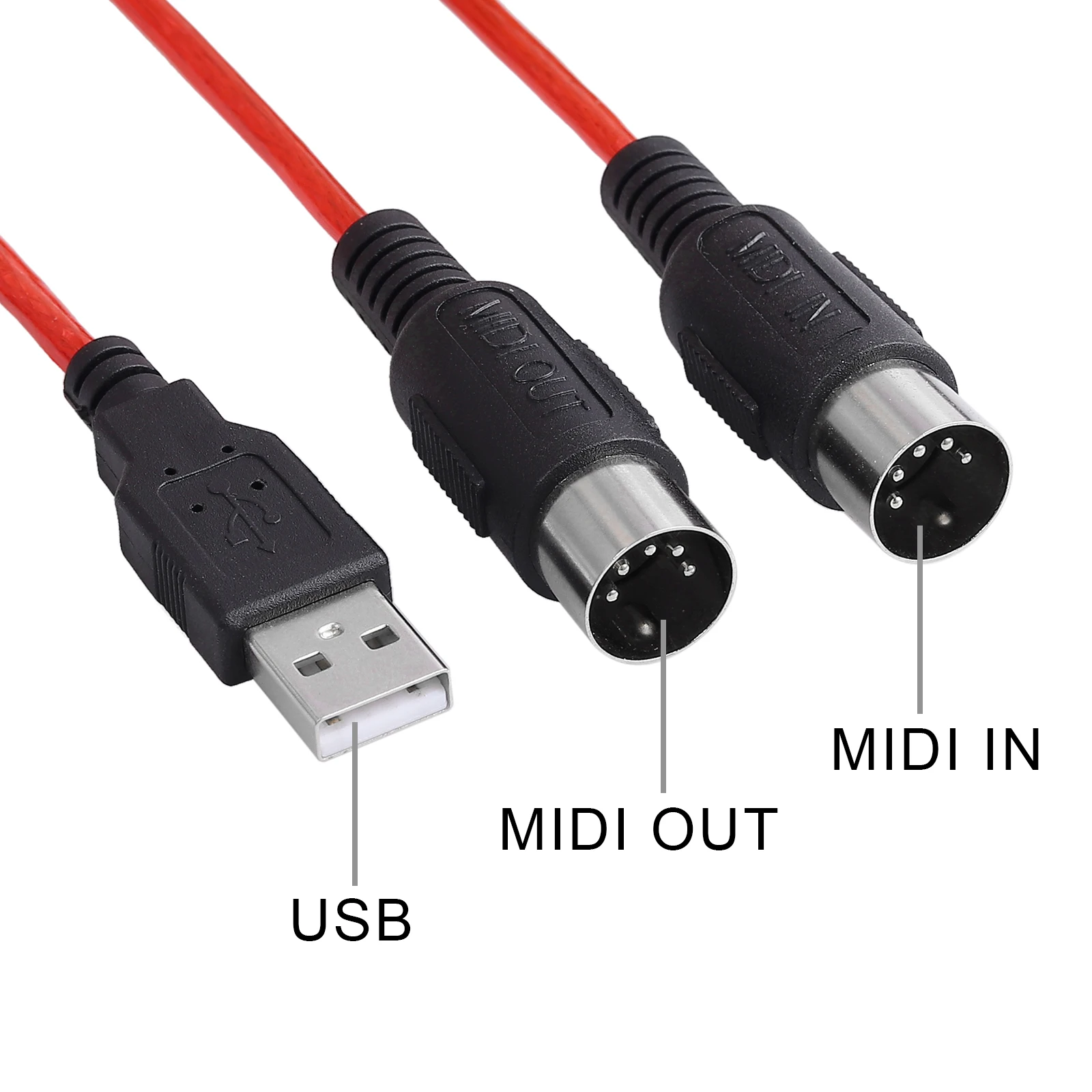 ESYNiC 6.5ft USB MIDI DIN 1 в и выход кабель с 16 входными выходными каналами 5 PIN In Out| |