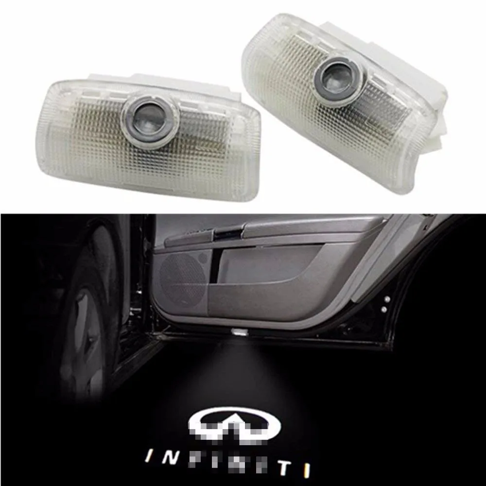 

2PCS Car LED Door Logo Projector Ghost Shadow Lights Welcome Lamp for In-fi-ni-ti EX FX G M Series Q50 Q70 QX70 QX50