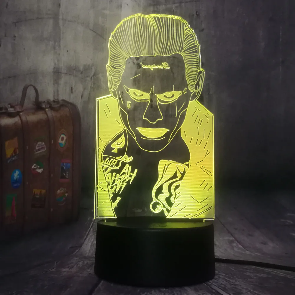 Новый дизайн постоянного тока в стиле Джокер Mr.J союз 3D светодиодный Ночной