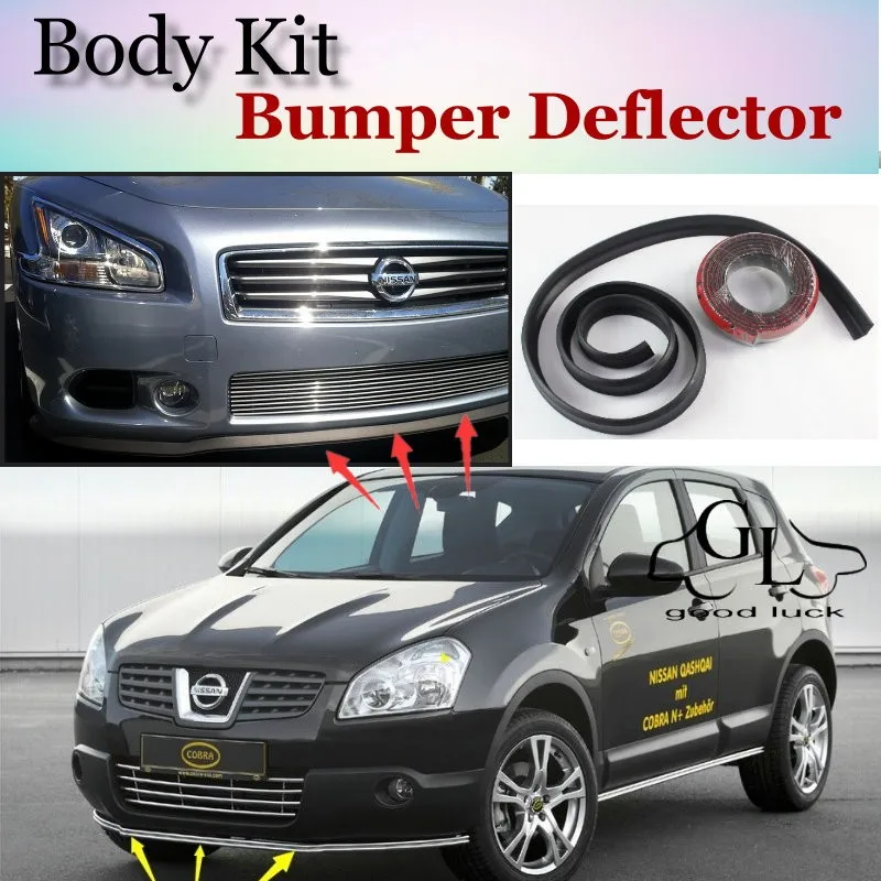 Bumper Lip Deflector Lips For Nissan Qashqai Dualis J10 J11 Front Spoiler Skirt For Topgear Fans Car Tuning Body Kit Strip Spoilers For Cars Car Spoiler Kitsspoiler Tuning Aliexpress