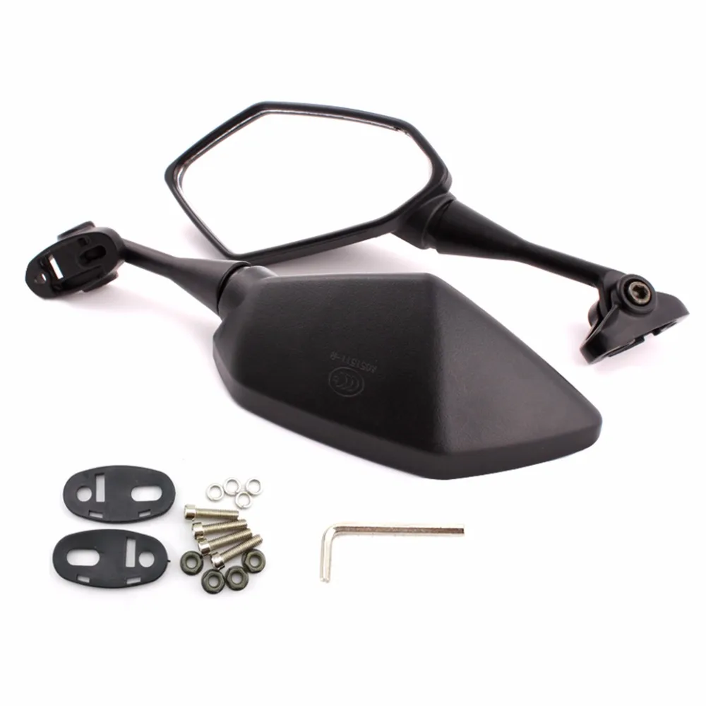 Боковые зеркала черные для гоночного мотоцикла Honda VFR800 2002 2003 2004 2005 2006 2007 2008