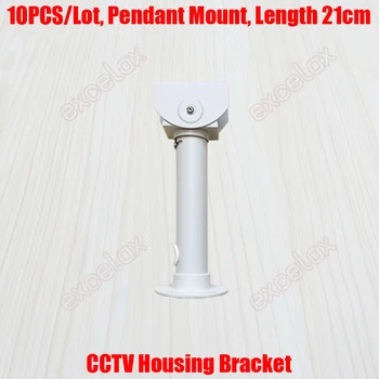 

10PCS/Lot 21cm Height Pendant Mount CCTV Housing Bracket Cable Protection Ceiling Stand Security Camera Aluminum Alloy Support
