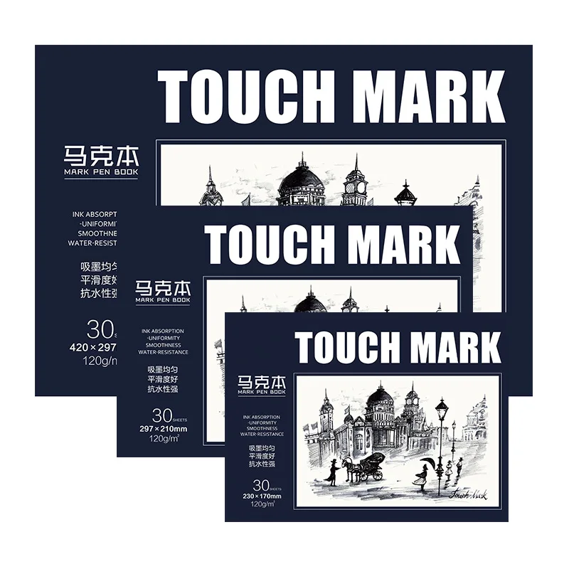 Mark Pen Book Professional Marker Pen Drawing Book Marker Sketchbook A4